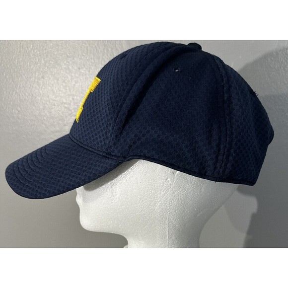UNIVERSITY OF MICHIGAN U Of M Wolverines Baseball Hat Adult Size Strap Back Cap - Picture 2 of 6